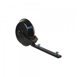 Rueda control arado desplazable