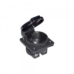 Base hembra 2 polos 220 V Monofásica Negro